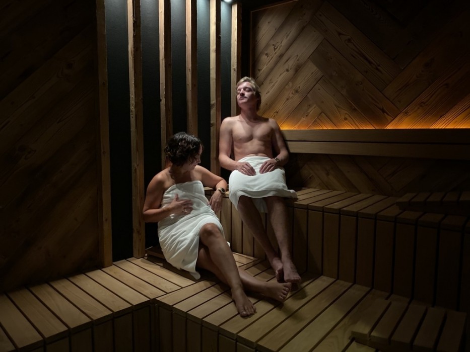 Paar Sauna